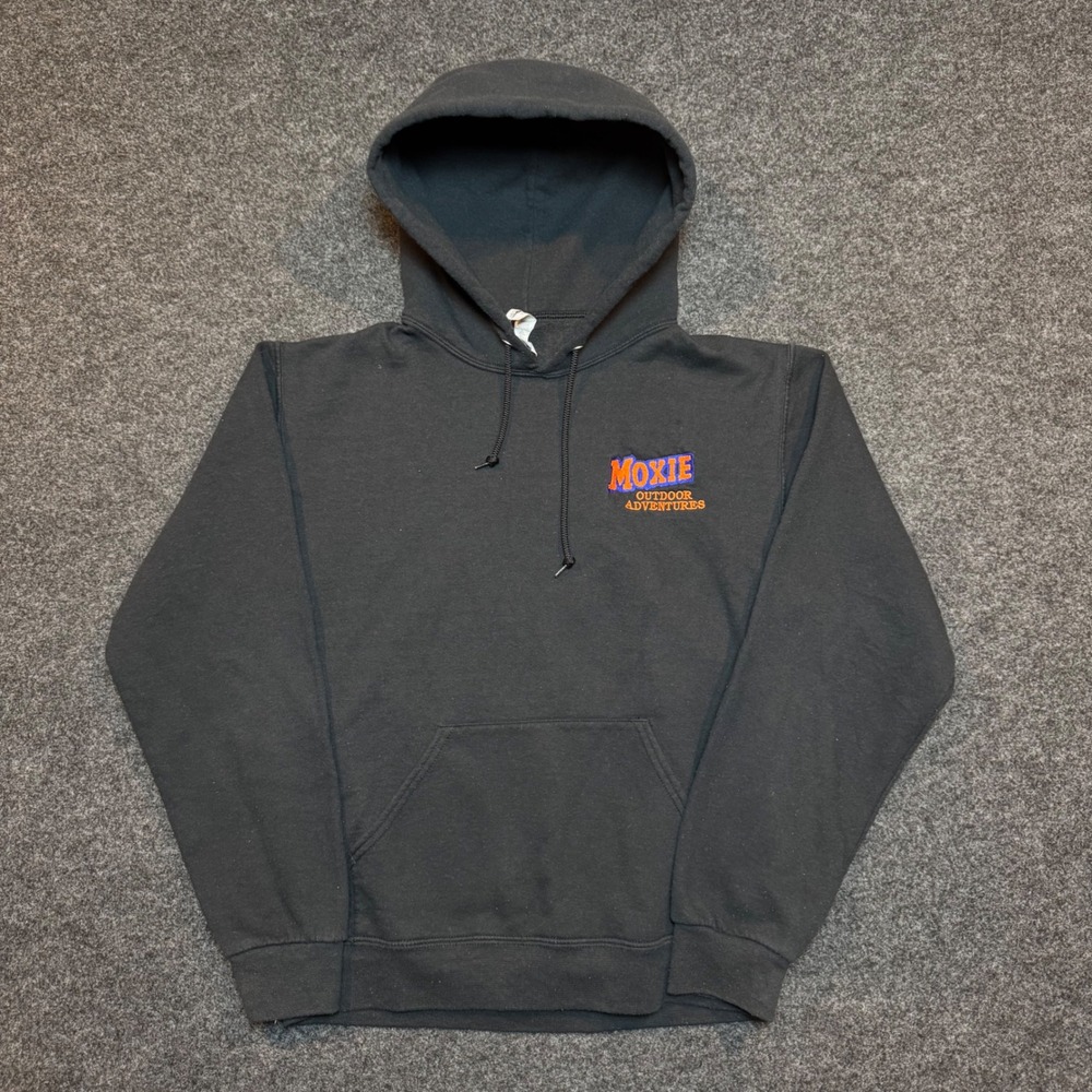 Jerzees Moxie Outdoor Adventures Maine Raft Hoodie Black Small